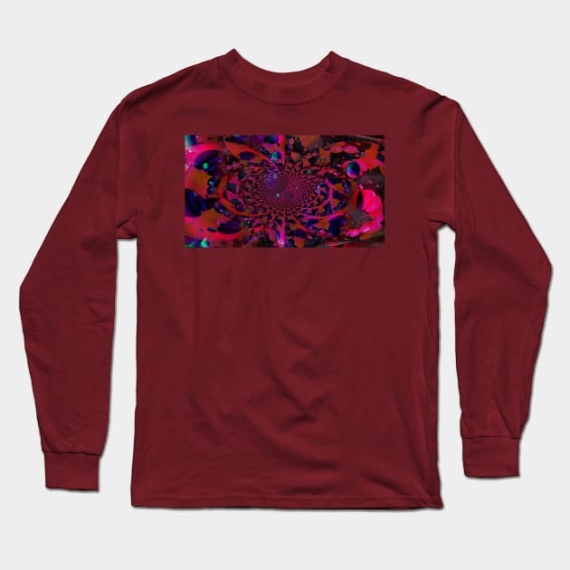 Hypnotic Galaxy Long Sleeve T-Shirt by ARTWORKandBEYOND